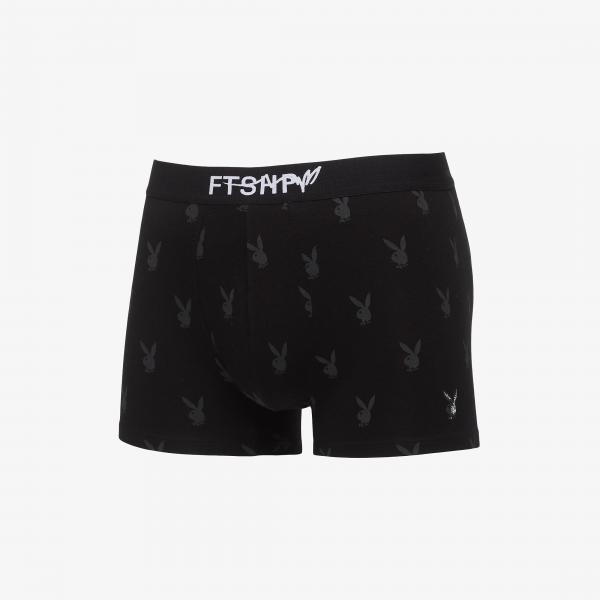 Boxerky Playboy x FTSHP Underwear Mens Boxers 3 Pack Black S