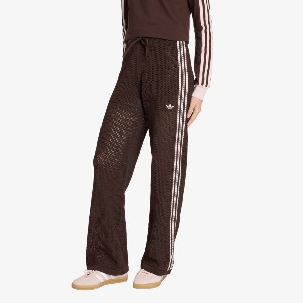 Tepláky adidas Knitted Crochet Firebird Tracksuit Bottoms Aurora Coffee XS