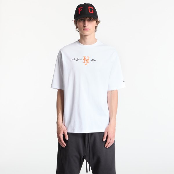 Tričko New Era MLB Script OS Tee New York Mets Optic White XL