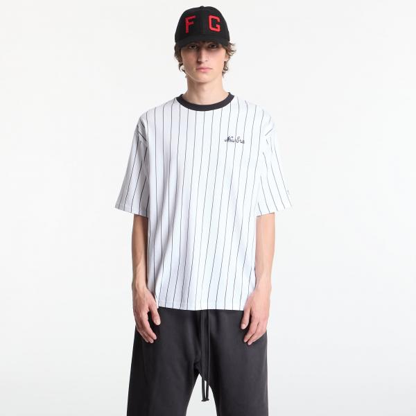 Tričko New Era Pinstripe OS Tee UNISEX Optic White/ Navy L