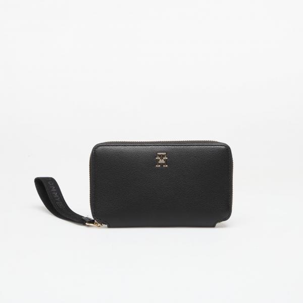 Peněženka Tommy Hilfiger Logotape Compact Zip Around Wallet Black Universal