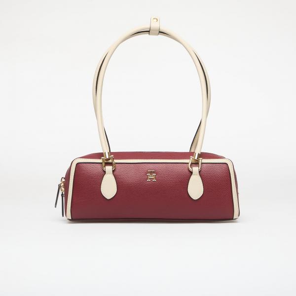 Kabelka Tommy Hilfiger Grace Shoulder Bag Col Block Velvet Maroon Universal