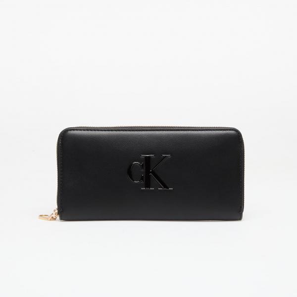 Peněženka Calvin Klein Bold Ck Long Zip Around Black Universal