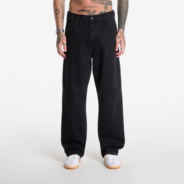 Džíny Carhartt WIP Single Knee Pant Black Stone Washed 34