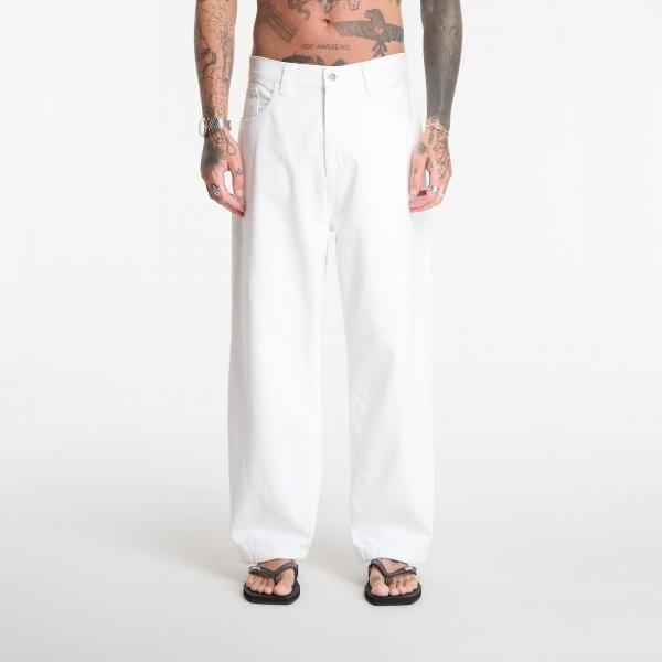 Džíny Carhartt WIP Brandon Pant White Rinsed S