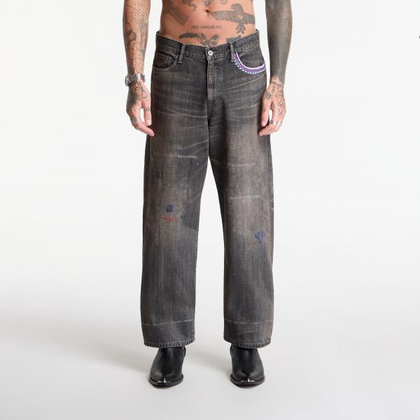 Džíny NEIGHBORHOOD Savage Denim Dp Wide Pants Black XL
