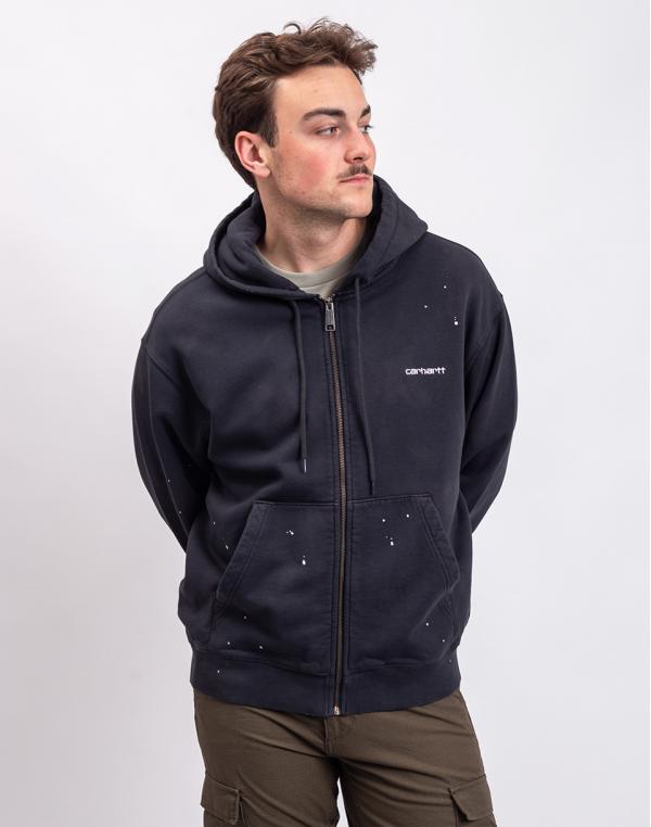 Carhartt WIP Hooded Painter Jacket Black destroy wash L