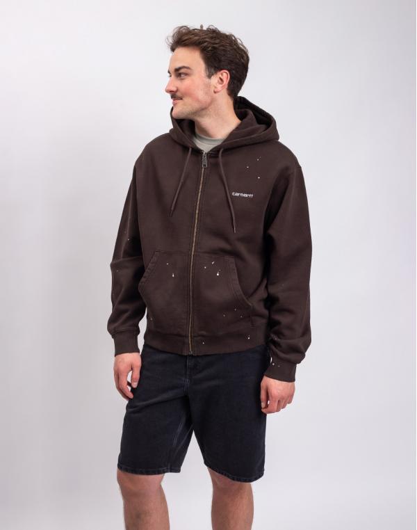 Carhartt WIP Hooded Painter Jacket Tobacco destroy wash M