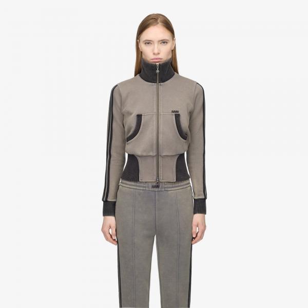 Mikina adidas Av Cropped Tt Grey Four M