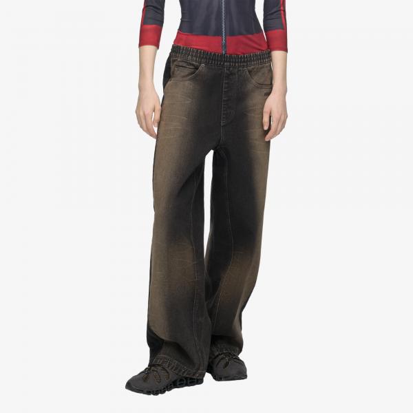 Džíny adidas By Avavav Denim Pants Carbon XS
