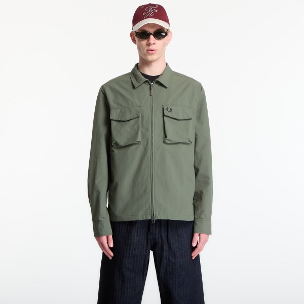 Bunda Fred Perry Ripstop Pocket Overshirt Green XL