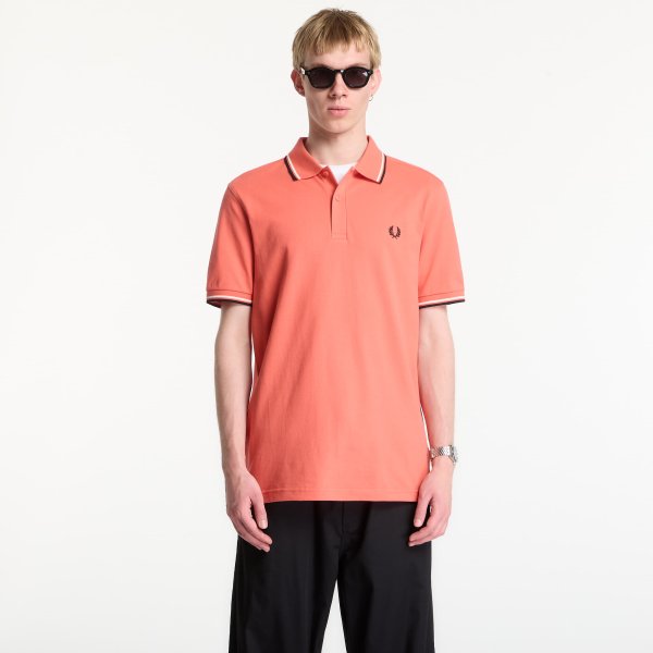 Tričko Fred Perry Twin Tipped Fred Perry Shirt Pink XL
