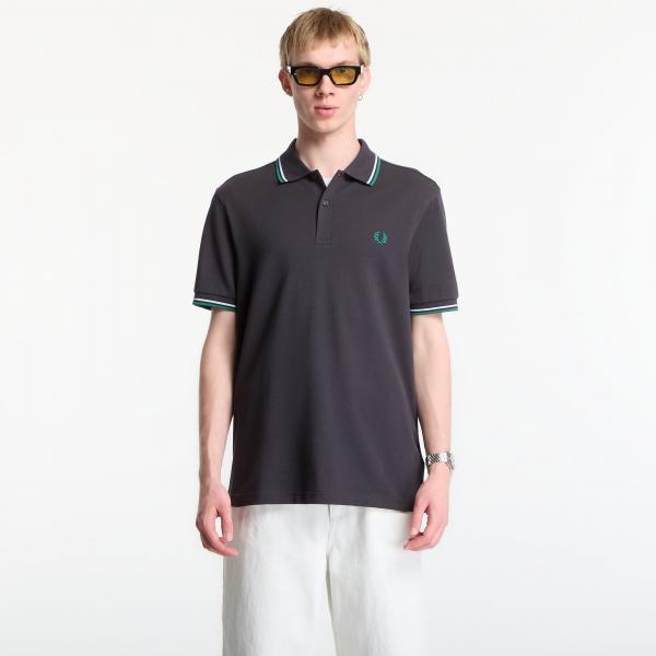 Tričko Fred Perry Twin Tipped Fred Perry Shirt Anchor Grey XL