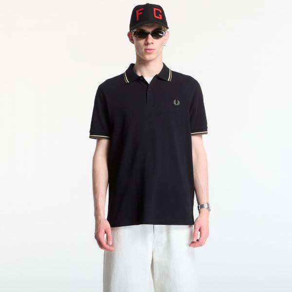 Tričko Fred Perry Twin Tipped Fred Perry Shirt Black S
