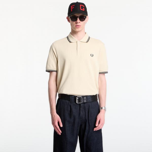 Tričko Fred Perry Twin Tipped Fred Perry Shirt Ecru S