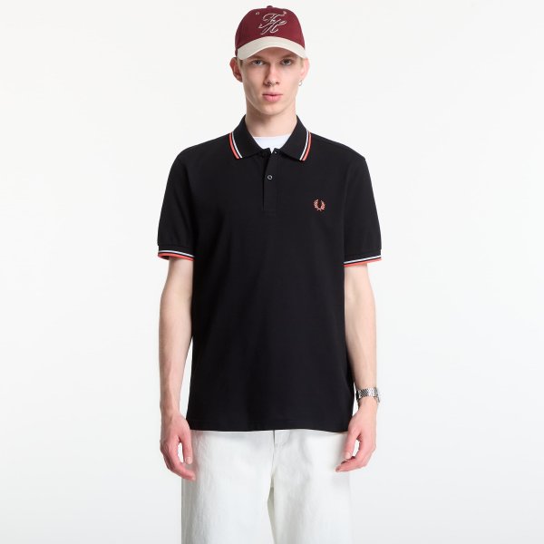 Tričko Fred Perry Twin Tipped Fred Perry Shirt Black M