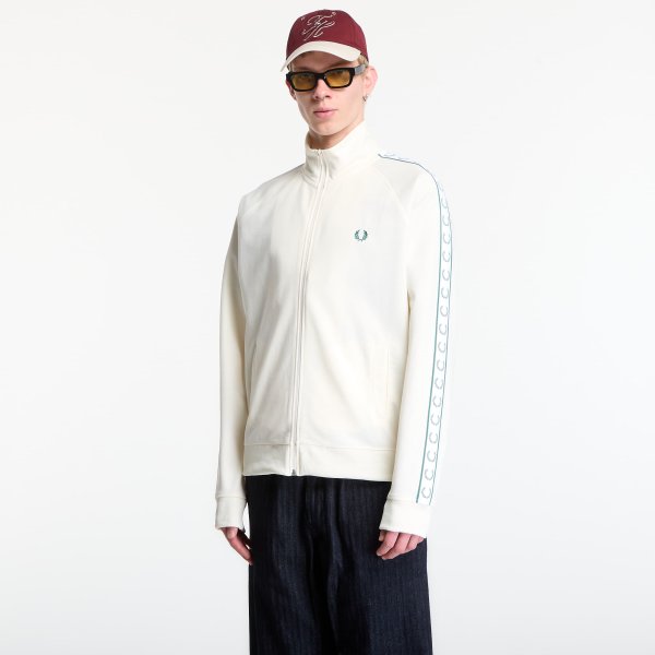 Bunda Fred Perry Contrast Tape Track Jacket Ecru XL