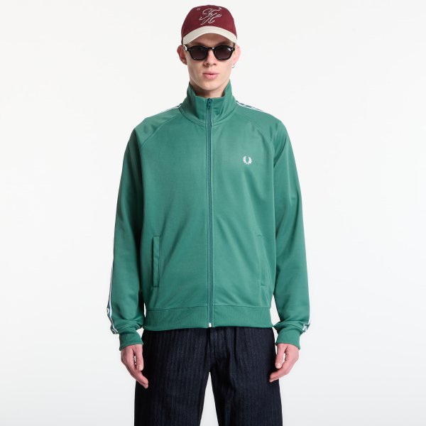 Mikina Fred Perry Contrast Tape Track Jacket Green M