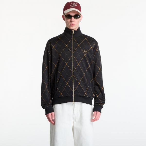 Bunda Fred Perry Argyle Track Jacket Black M