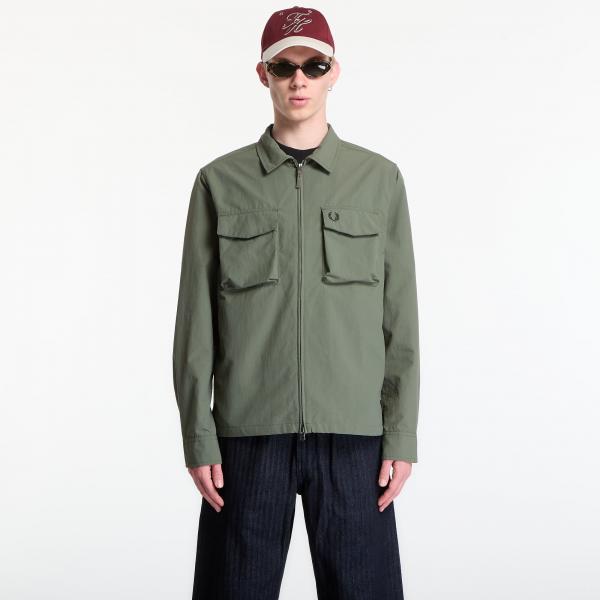 Bunda Fred Perry Ripstop Pocket Overshirt Green L