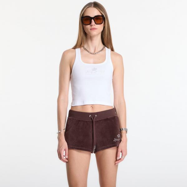 Tílko Sporty & Rich Juicy Crown Ribbed Tank White M