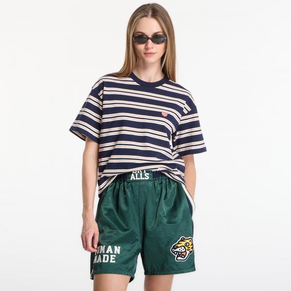 Tričko HUMAN MADE Striped T-Shirt UNISEX Navy XL