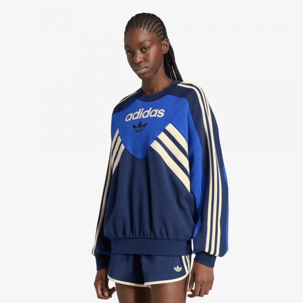 Mikina adidas Graphic Crew Bold Blue/ Night Indigo M