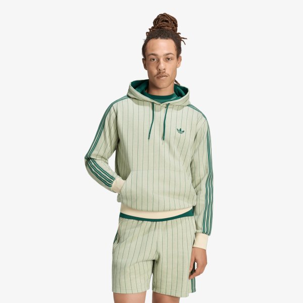 Mikina adidas Pinstripes Hoodie Warm Vanilla L
