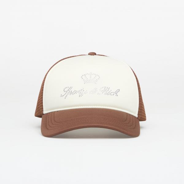 Kšiltovka Sporty & Rich Juicy Crown Trucker Hat White/ Chocolate Universal