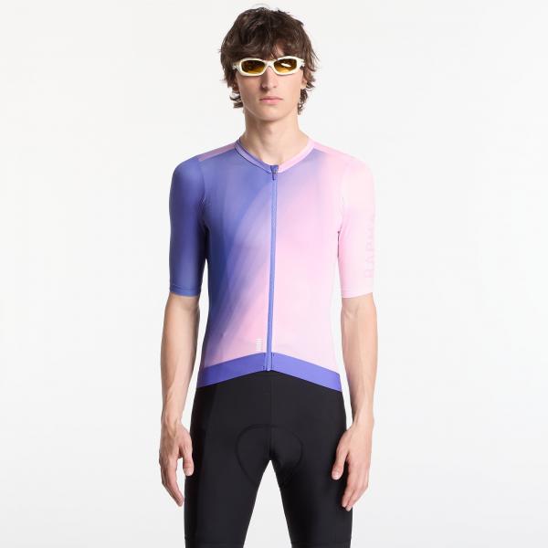 Dres Rapha Men's Pro Team Training Jersey Surface Print - Blue L