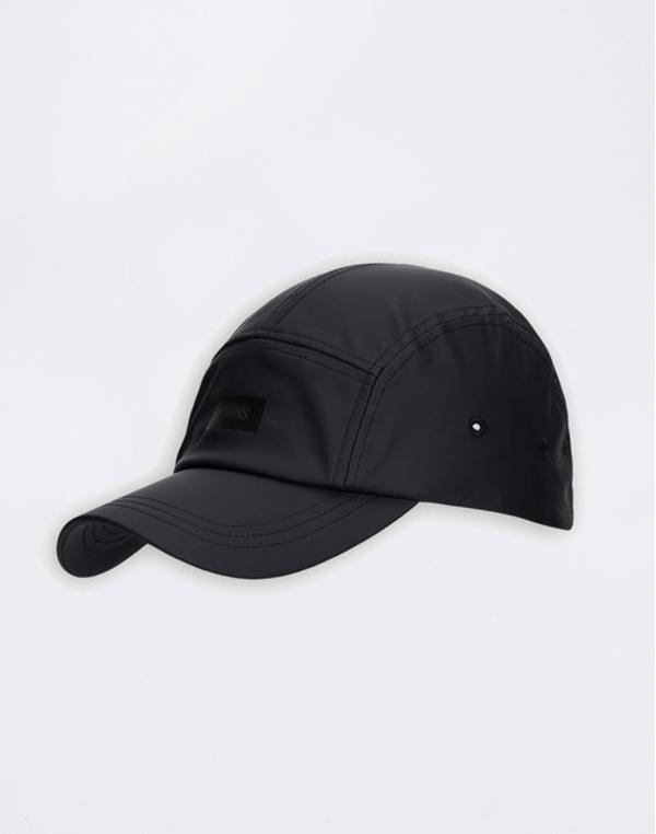 Rains 5 Panel Cap 01 Black