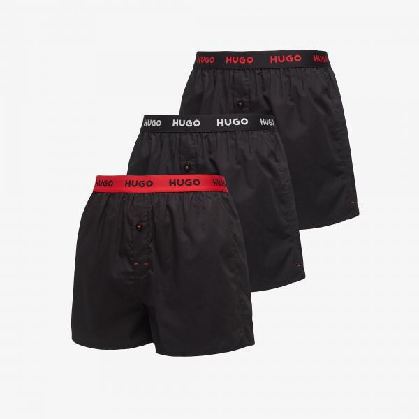 Boxerky Hugo Boss Woven Boxer Triplet Black M