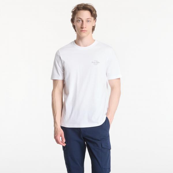 Tričko Tommy Hilfiger Nautical Back Photo Regular Tee White XL