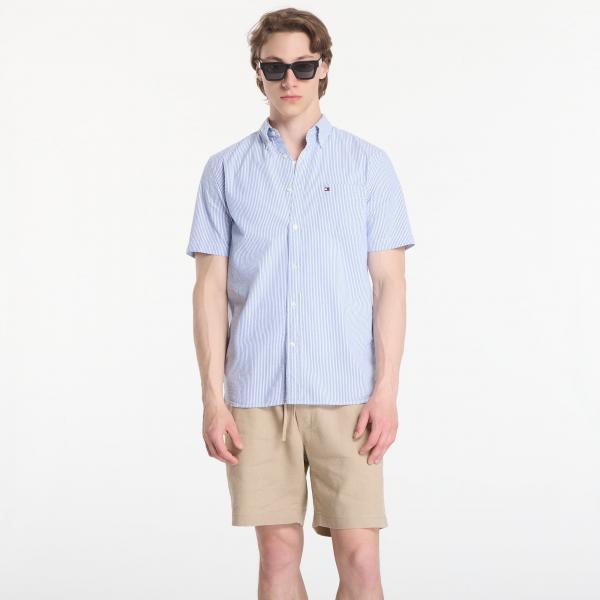 Košile Tommy Hilfiger Seersucker Bengal Stripe Shirt Blue Orbit/ Stripe L