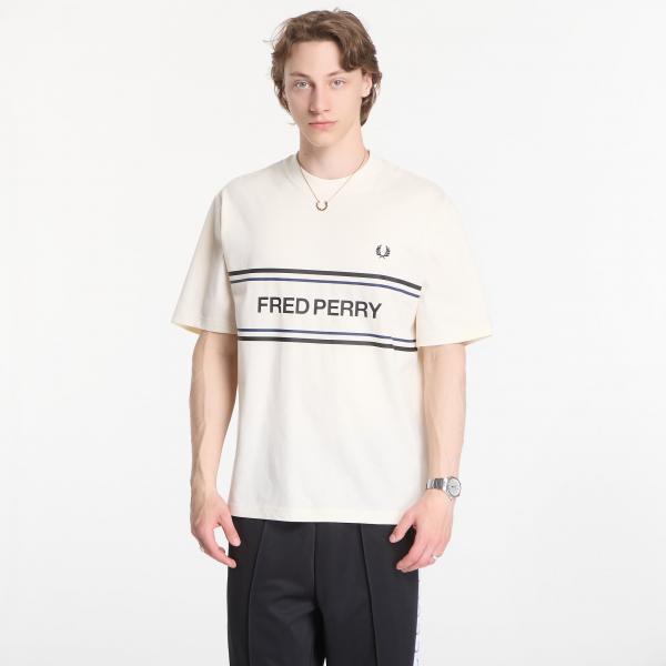 Tričko Fred Perry Fred Perry Graphic T-Shirt Beige XL
