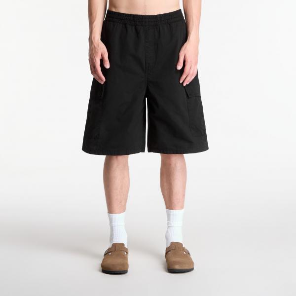 Šortky Carhartt WIP Mandler Cargo Short UNISEX Black Garment Dyed XL