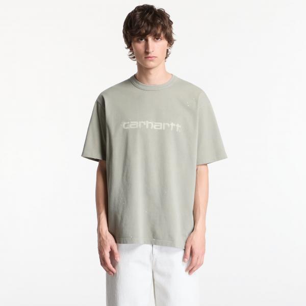 Tričko Carhartt WIP S/S Painter T-Shirt UNISEX Shady Green Destroy Wash, Splatter M