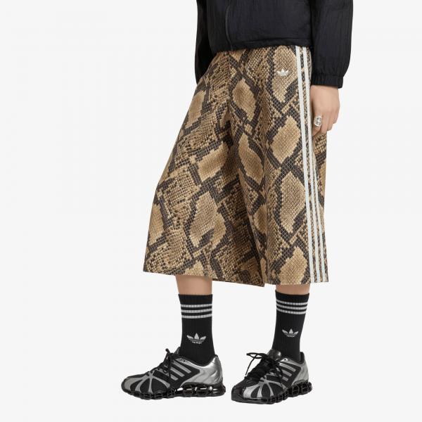 Šortky adidas Snake Print Denim Bermuda Shorts Linen/ Magic Beige 25/32