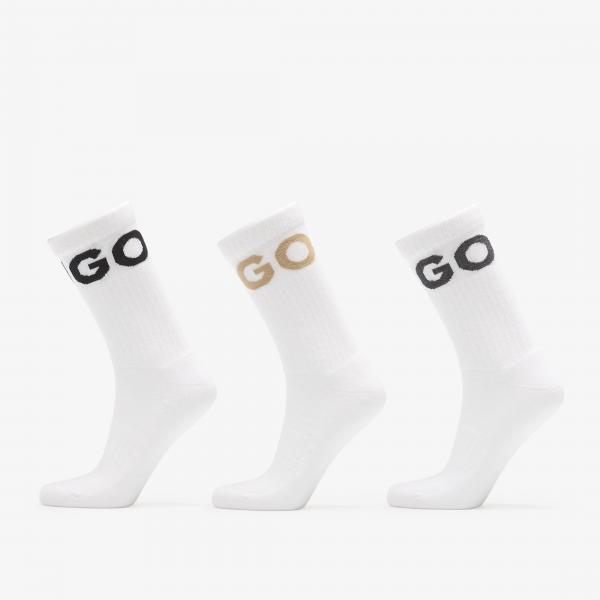Ponožky Hugo Boss 3-Pack Qs Iconic Cc White 39-42