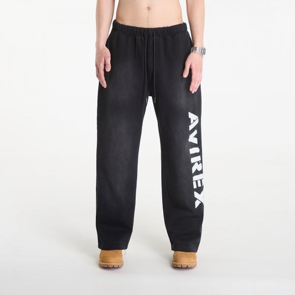 Tepláky Avirex Distress Icon Sweatpant Black XXL