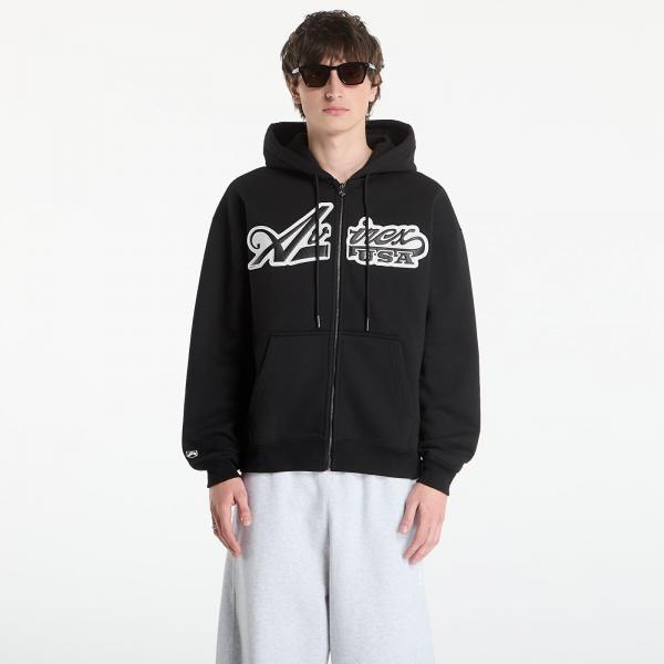 Mikina Avirex Script Hoodie Black XL
