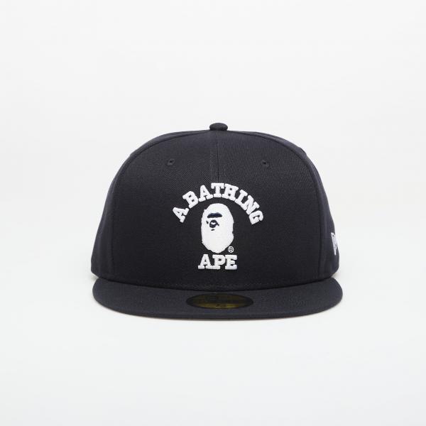 Kšiltovka A BATHING APE Glow In The Dark College New Era 59fifty Navy M