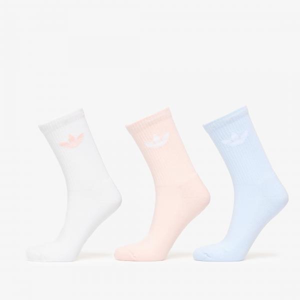 Ponožky adidas Trefoil Crew Sock Cushion 3-Pack White L
