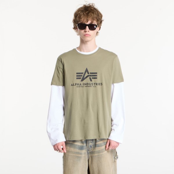 Tričko Alpha Industries Basic Tee Green XXL