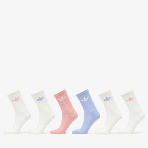Ponožky adidas Trefoil Crew Sock Cushion 6-Pack Chalk Blue L