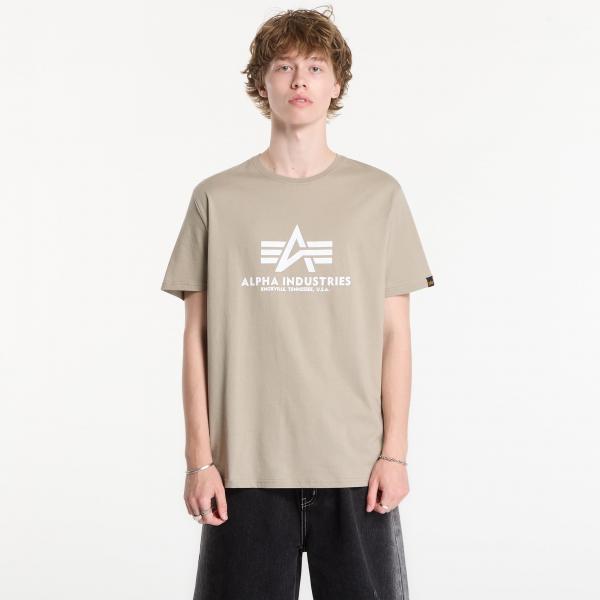 Tričko Alpha Industries Basic T-Shirt Vintage Sand M