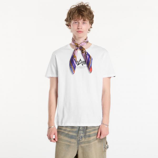Tričko Alpha Industries Basic T-Shirt Contrast Stitch White L