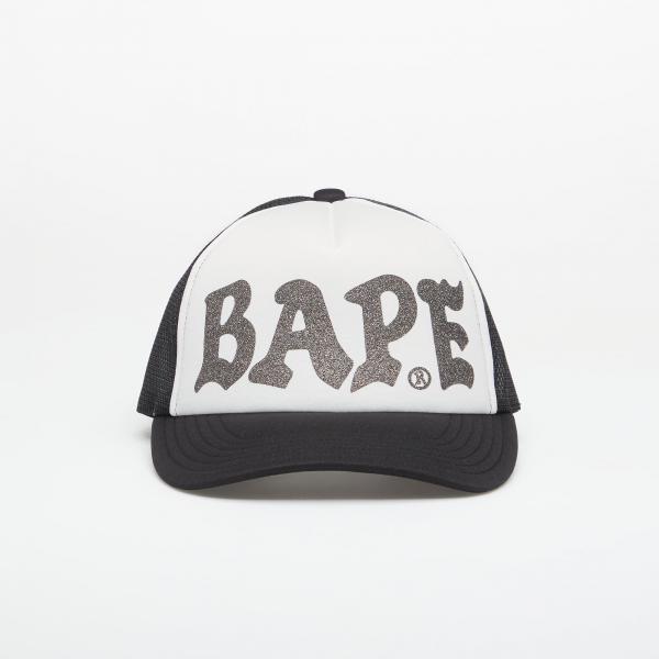 Kšiltovka A BATHING APE Bape Glitter Print Mesh Cap Black Universal