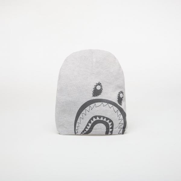 Čepice A BATHING APE Crystal Shark Knit Cap Gray Universal