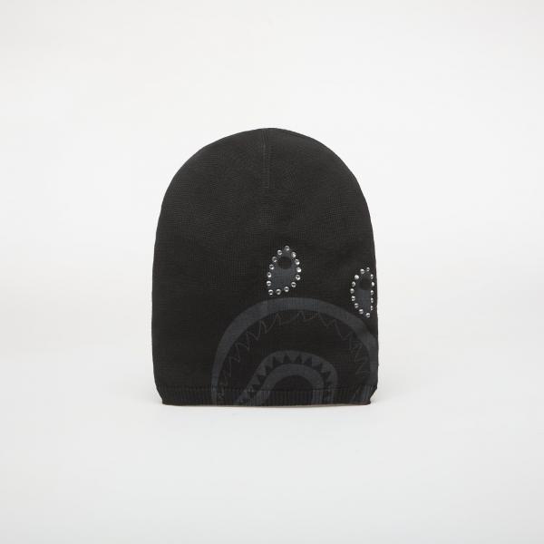 Čepice A BATHING APE Crystal Shark Knit Cap Black Universal